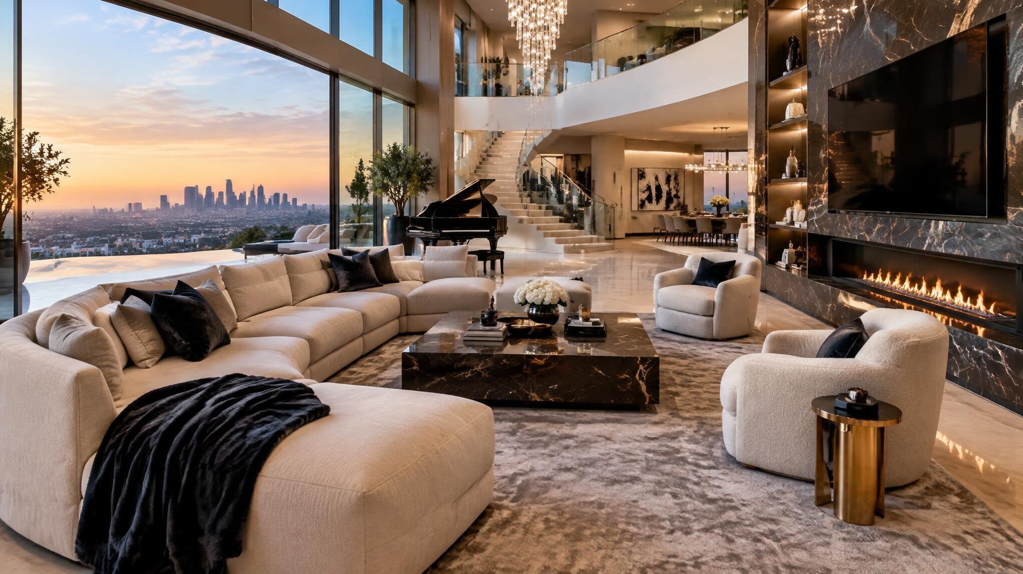 luxury celebrity home interior